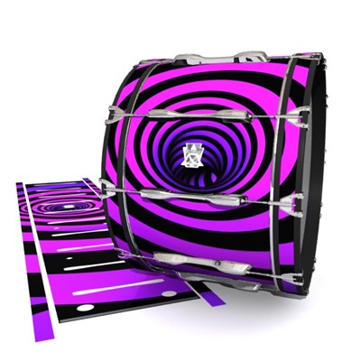 Ludwig Ultimate Series Bass Drum Slips - Purple Vortex Illusion (Themed)