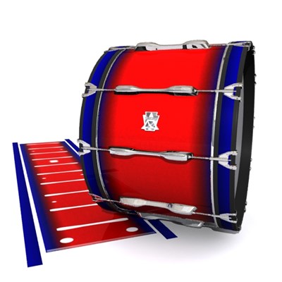 Ludwig Ultimate Series Bass Drum Slips - Red Arrow (Red) (Blue)