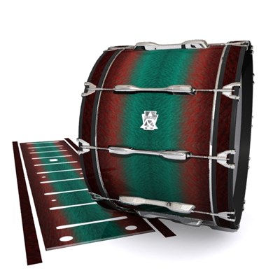 Ludwig Ultimate Series Bass Drum Slips - Red River Fade (Red) (Aqua)