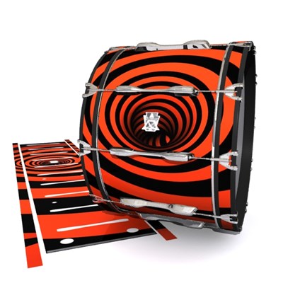 Ludwig Ultimate Series Bass Drum Slips - Red Vortex Illusion (Themed)