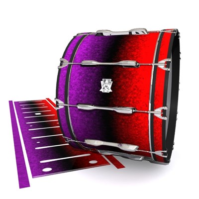 Ludwig Ultimate Series Bass Drum Slips - Rosso Galaxy Fade (Red) (Purple)