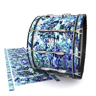 Ludwig Ultimate Series Bass Drum Slips - Seabed Abalone (Blue) (Aqua)