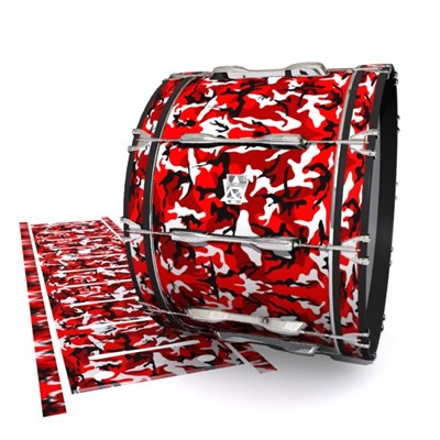 Ludwig Ultimate Series Bass Drum Slips - Serious Red Traditional Camouflage (Red)