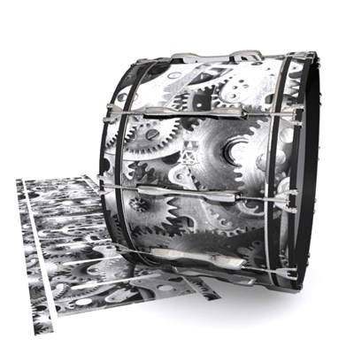 Ludwig Ultimate Series Bass Drum Slips - Silver Gears(Themed)