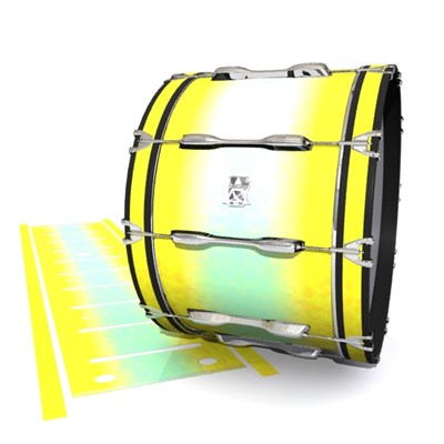 Ludwig Ultimate Series Bass Drum Slips - Springtime Fade (Yellow) (Aqua)