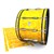 Ludwig Ultimate Series Bass Drum Slips - Yellow Cosmic Glass (Yellow) (Orange)