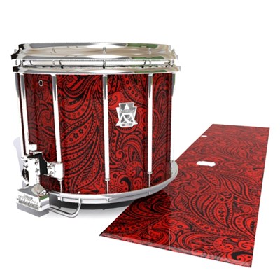 Ludwig Ultimate Series Snare Drum Slip - Deep Red Paisley (Themed)