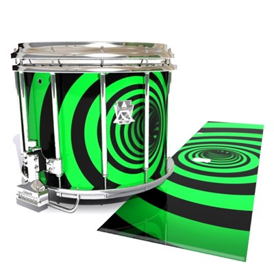 Ludwig Ultimate Series Snare Drum Slip - Green Vortex Illusion (Themed)