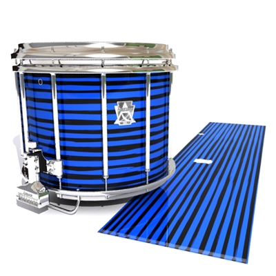Ludwig Ultimate Series Snare Drum Slip - Lateral Brush Strokes Blue and Black (Blue)