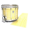 Ludwig Ultimate Series Snare Drum Slip - Lateral Brush Strokes Yellow and White (Yellow)