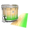 Ludwig Ultimate Series Snare Drum Slip - Maple Woodgrain Green Fade (Green)