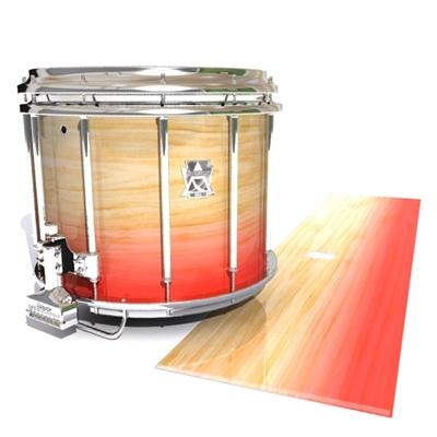 Ludwig Ultimate Series Snare Drum Slip - Maple Woodgrain Red Fade (Red)