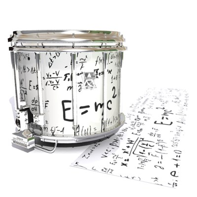 Ludwig Ultimate Series Snare Drum Slip - Mathmatical Equations on White (Themed)