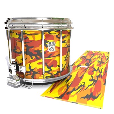 Ludwig Ultimate Series Snare Drum Slip - November Fall Traditional Camouflage (Red) (Yellow)