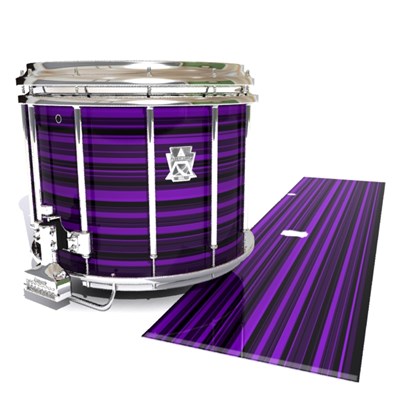 Ludwig Ultimate Series Snare Drum Slip - Purple Horizon Stripes (Purple)