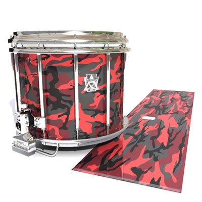 Ludwig Ultimate Series Snare Drum Slip - Red Slate Traditional Camouflage (Red)