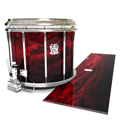 Ludwig Ultimate Series Snare Drum Slip - Volcano GEO Marble Fade (Red)