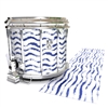 Ludwig Ultimate Series Snare Drum Slip - Wave Brush Strokes Navy Blue and White (Blue)