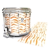 Ludwig Ultimate Series Snare Drum Slip - Wave Brush Strokes Orange and White (Orange)