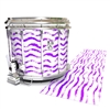 Ludwig Ultimate Series Snare Drum Slip - Wave Brush Strokes Purple and White (Purple)