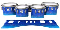 Ludwig Ultimate Series Tenor Drum Slips - Aquatic Blue Fade (Blue)