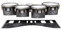 Ludwig Ultimate Series Tenor Drum Slips - Ashy Grey Rrosewood (Neutral)