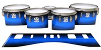 Ludwig Ultimate Series Tenor Drum Slips - Azure Stain Fade (Blue)