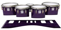 Ludwig Ultimate Series Tenor Drum Slips - Black Cherry (Purple)