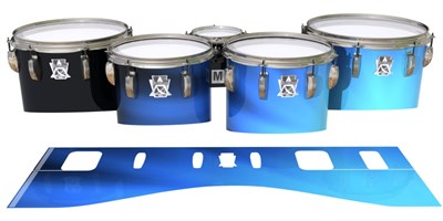 Ludwig Ultimate Series Tenor Drum Slips - Blue Light Rays (Themed)