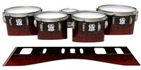 Ludwig Ultimate Series Tenor Drum Slips - Burgundy Rock (Red)
