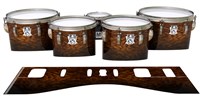Ludwig Ultimate Series Tenor Drum Slips - Caramel Rosewood (Neutral)