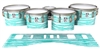 Ludwig Ultimate Series Tenor Drum Slips - Chaos Brush Strokes Aqua and White (Green) (Blue)