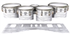 Ludwig Ultimate Series Tenor Drum Slips - Chaos Brush Strokes Grey and White (Neutral)