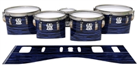 Ludwig Ultimate Series Tenor Drum Slips - Chaos Brush Strokes Navy Blue and Black (Blue)