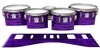Ludwig Ultimate Series Tenor Drum Slips - Chaos Brush Strokes Purple and Black (Purple)