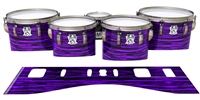 Ludwig Ultimate Series Tenor Drum Slips - Chaos Brush Strokes Purple and Black (Purple)