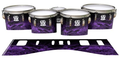 Ludwig Ultimate Series Tenor Drum Slips - Coast GEO Marble Fade (Purple)