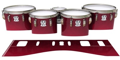 Ludwig Ultimate Series Tenor Drum Slips - Crimson Depth (Red)