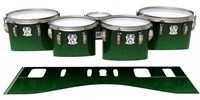 Ludwig Ultimate Series Tenor Drum Slips - Deep Bamboo (Green)