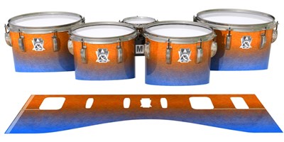 Ludwig Ultimate Series Tenor Drum Slips - Exuma Sunset (Blue) (Orange)