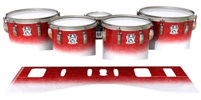 Ludwig Ultimate Series Tenor Drum Slips - Frosty Red (Red)