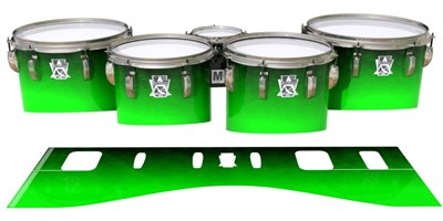 Ludwig Ultimate Series Tenor Drum Slips - Green Grain Fade (Green)