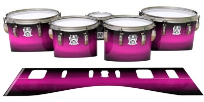 Ludwig Ultimate Series Tenor Drum Slips - Hot Pink Stain Fade (Pink)