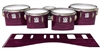 Ludwig Ultimate Series Tenor Drum Slips - Lateral Brush Strokes Maroon and Black (Red)