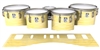 Ludwig Ultimate Series Tenor Drum Slips - Lateral Brush Strokes Yellow and White (Yellow)