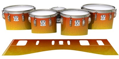 Ludwig Ultimate Series Tenor Drum Slips - Madagascar Sunset (Yellow) (Orange)