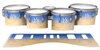 Ludwig Ultimate Series Tenor Drum Slips - Maple Woodgrain Blue Fade (Blue)