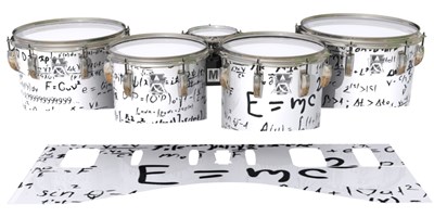 Ludwig Ultimate Series Tenor Drum Slips - Mathmatical Equations on White (Themed)