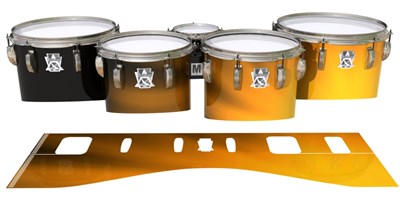 Ludwig Ultimate Series Tenor Drum Slips - Orange Light Rays (Themed)