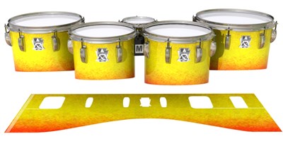 Ludwig Ultimate Series Tenor Drum Slips - Phoenix Fire (Yellow) (Orange)